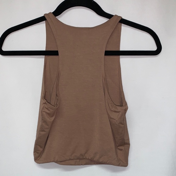 Naked Wardrobe Tan Cropped Tank - Picture 3 of 8